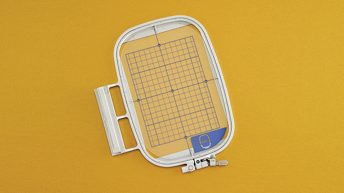 Embroidery Hoop and Grid (5 " x 7")