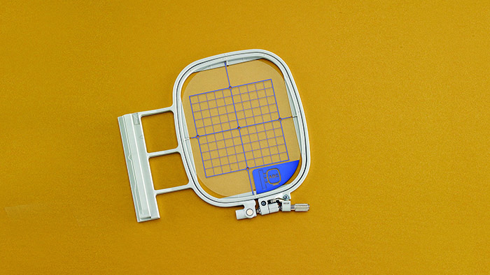 Embroidery Hoop and Grid (4" x 4")