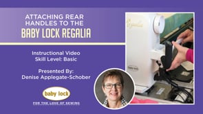 Attaching the Rear Handles to the Regalia