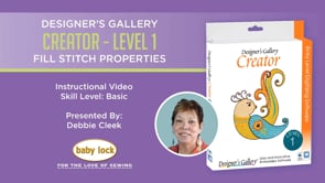 Creator Level 1 - Fill Stitch Properties