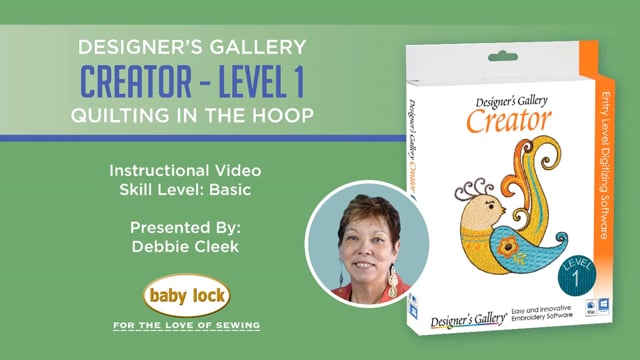 Creator Level 1 - Quilting in the Hoop