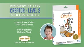 Creator Level 2 - Fill Stitch Properties