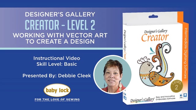 Creator Level 2 - Working with Vector Art to Create a Design