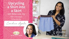 Upcycling a Shirt into a Skirt with Baby Lock Joy