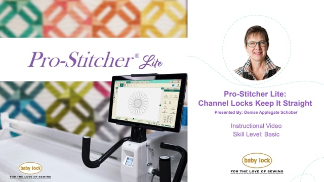 Channel Locks and Keeping it Straight with Pro-Stitcher Lite
