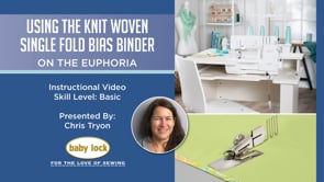 Using the Knit Woven Single Fold Bias Binder on the Euphoria