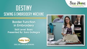 Destiny - Border Function in Embroidery