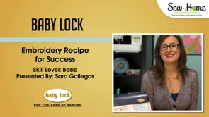 Embroidery Recipe for Success