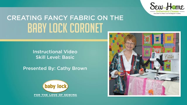 Creating Fancy Fabric on the Coronet