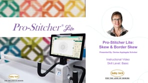 Skew and Border Skew with Pro-Stitcher Lite