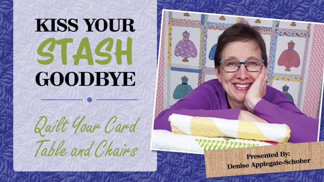 Kiss Your Stash Goodbye: Quilt Your Card Table and Chairs
