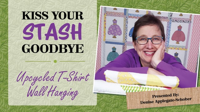 Kiss Your Stash Goodbye: Upcycled T-Shirt Wall Hanging