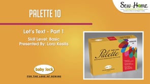Palette 10 - Let's Text Part 1