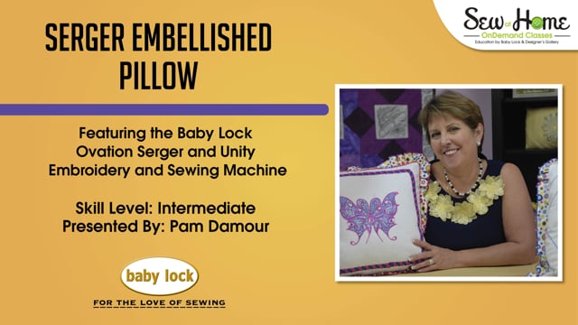 Project: Serger Embellished Pillow
