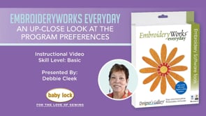 EmbroideryWorks Everyday - An Up-Close Look at the Program Preferences