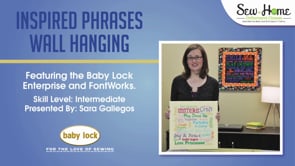 Project: Inspired Phrases Wall Hanging