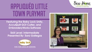 Project: Appliqued Little Town Playmat