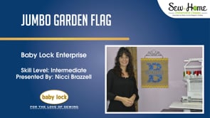 Project: Enterprise Jumbo Applique Garden Flag