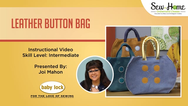 Project: Chubby Leather Button Bag