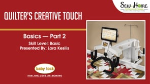 Quilter's Creative Touch Basics - Part 2