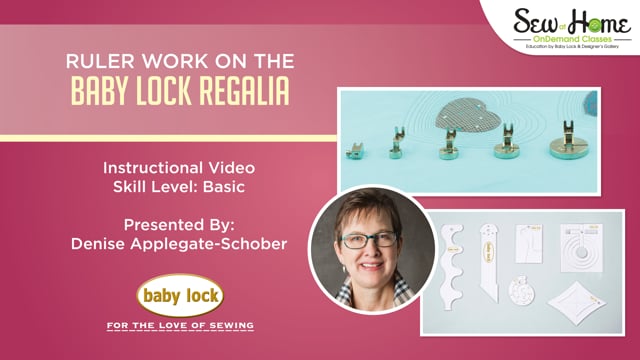 Ruler Work on the Baby Lock Regalia