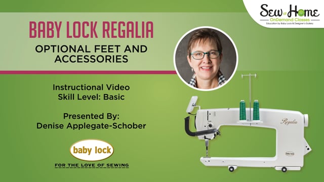 Baby Lock Regalia - Optional Feet and Accessories