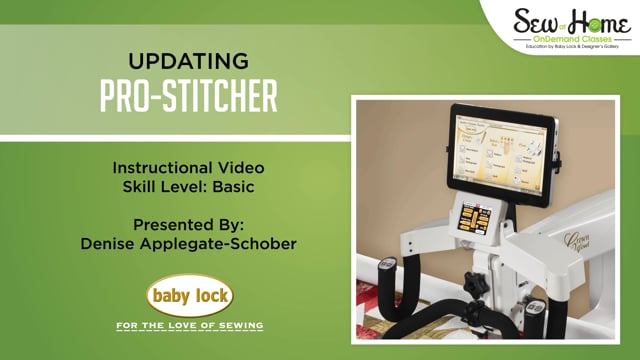 Updating Pro-Stitcher
