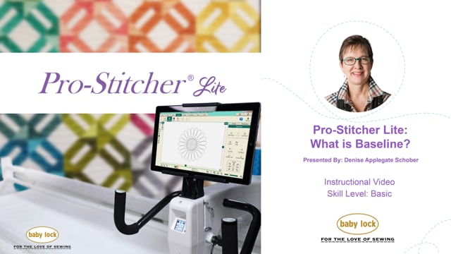 What is Baseline in Pro-Stitcher Lite?