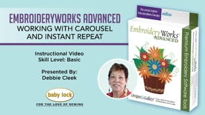 EmbroideryWorks Advanced - Working with Carousel and Instant Repeat
