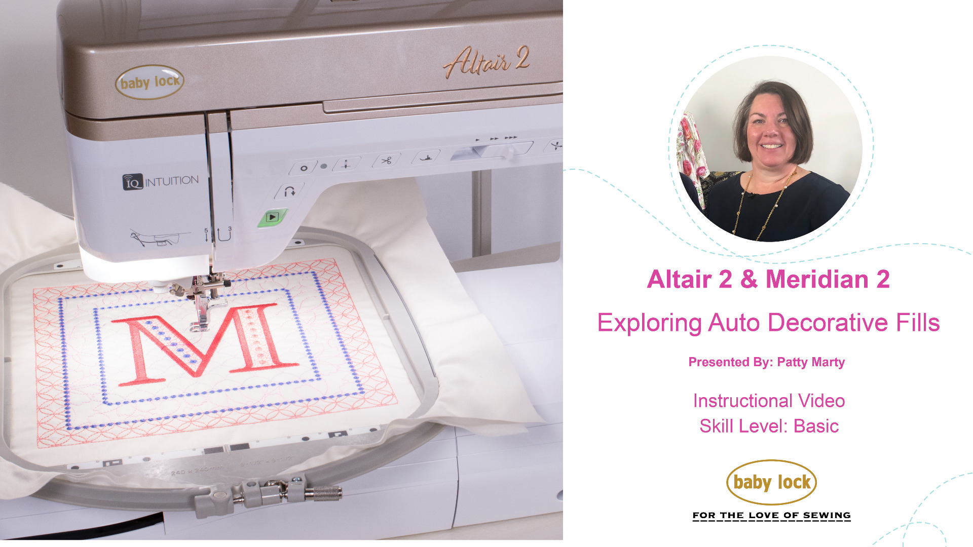 Baby Lock Altair 2 & Meridian 2 Exploring Auto Decorative Fills
