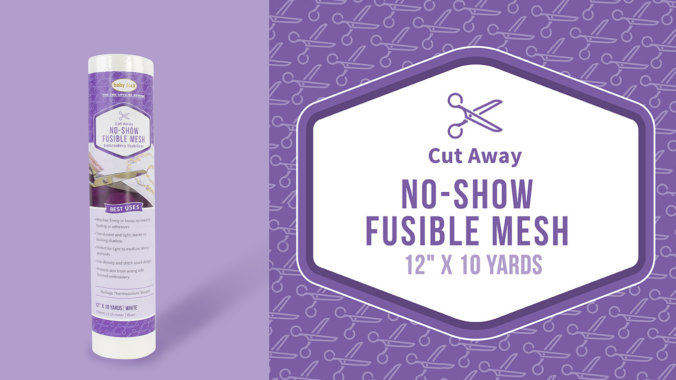 No-Show Mesh Fusible Stabilizer - 1.5 oz Medium White
