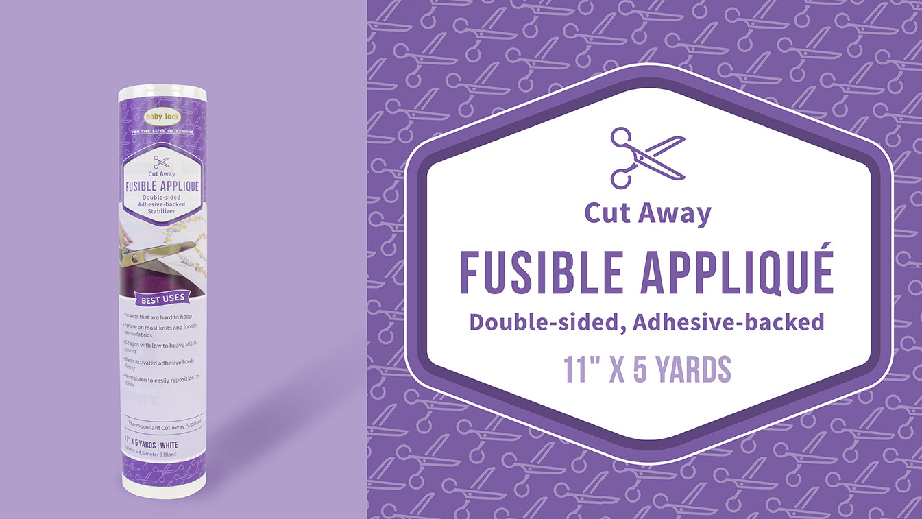 Cut-Away Fusible Appliqué Stabilizer - 2.5 oz. Medium White