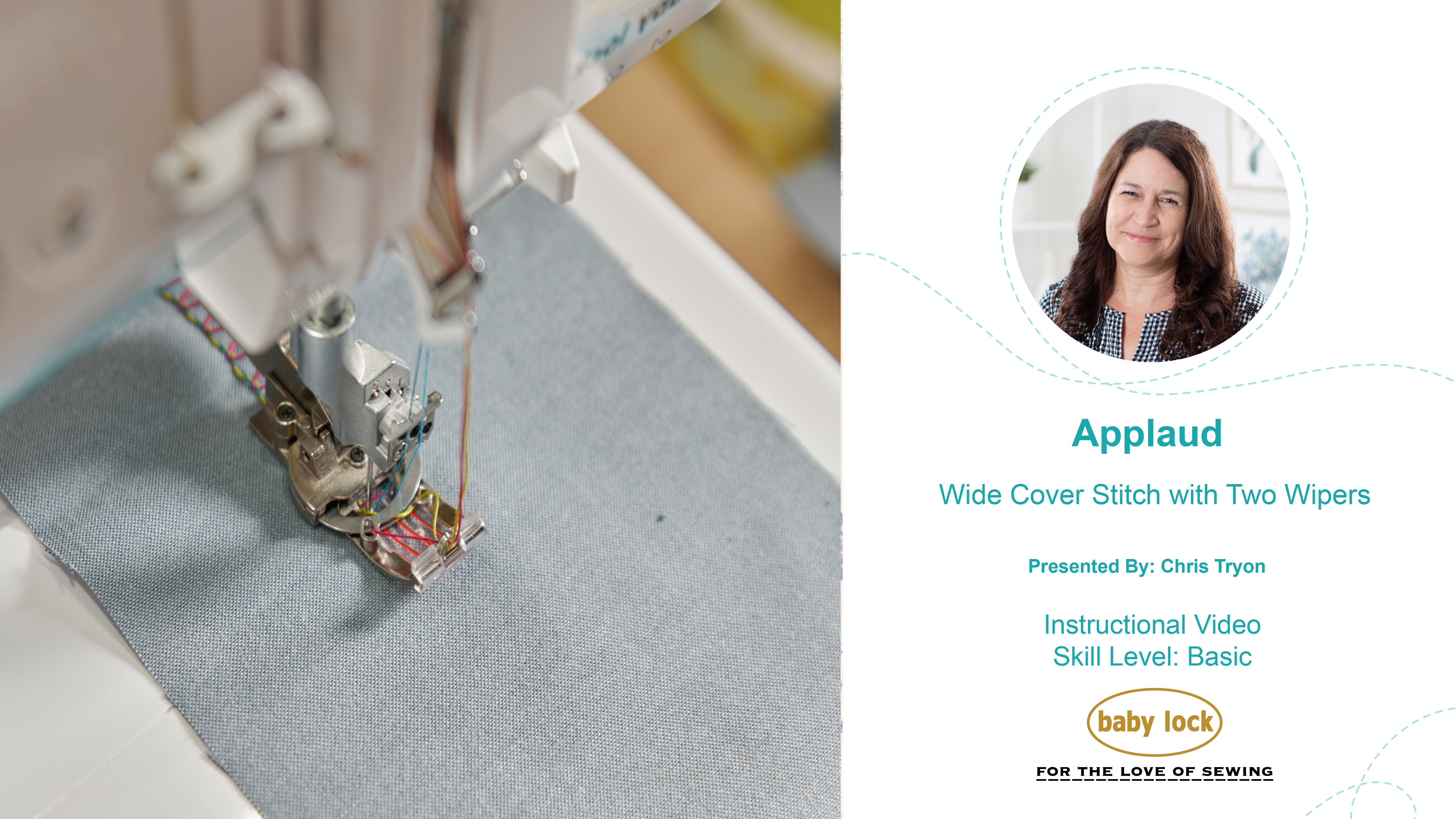 Applaud - Wide Cover Stitch with Two Wipers
