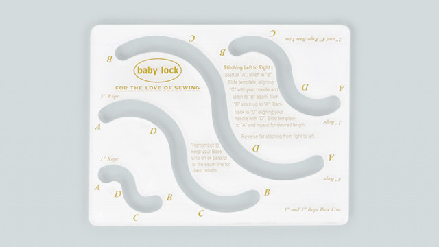 Captured Foot Rope Template - 1/4"