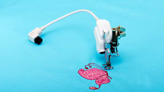 Embroidery Foot with Needle Beam