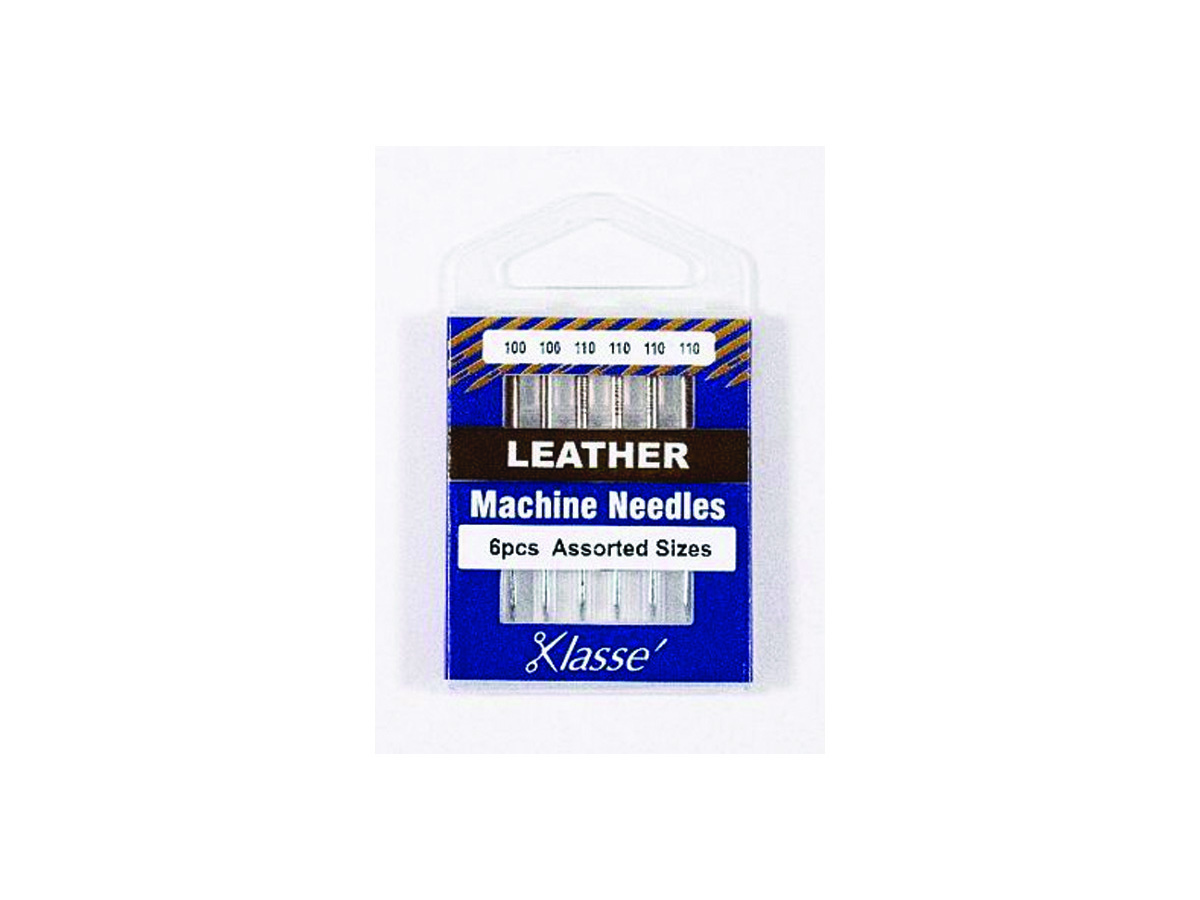 Klasse Leather Needle Asst 100/16 (X2), 110/18 (X4), Bundle Of 5