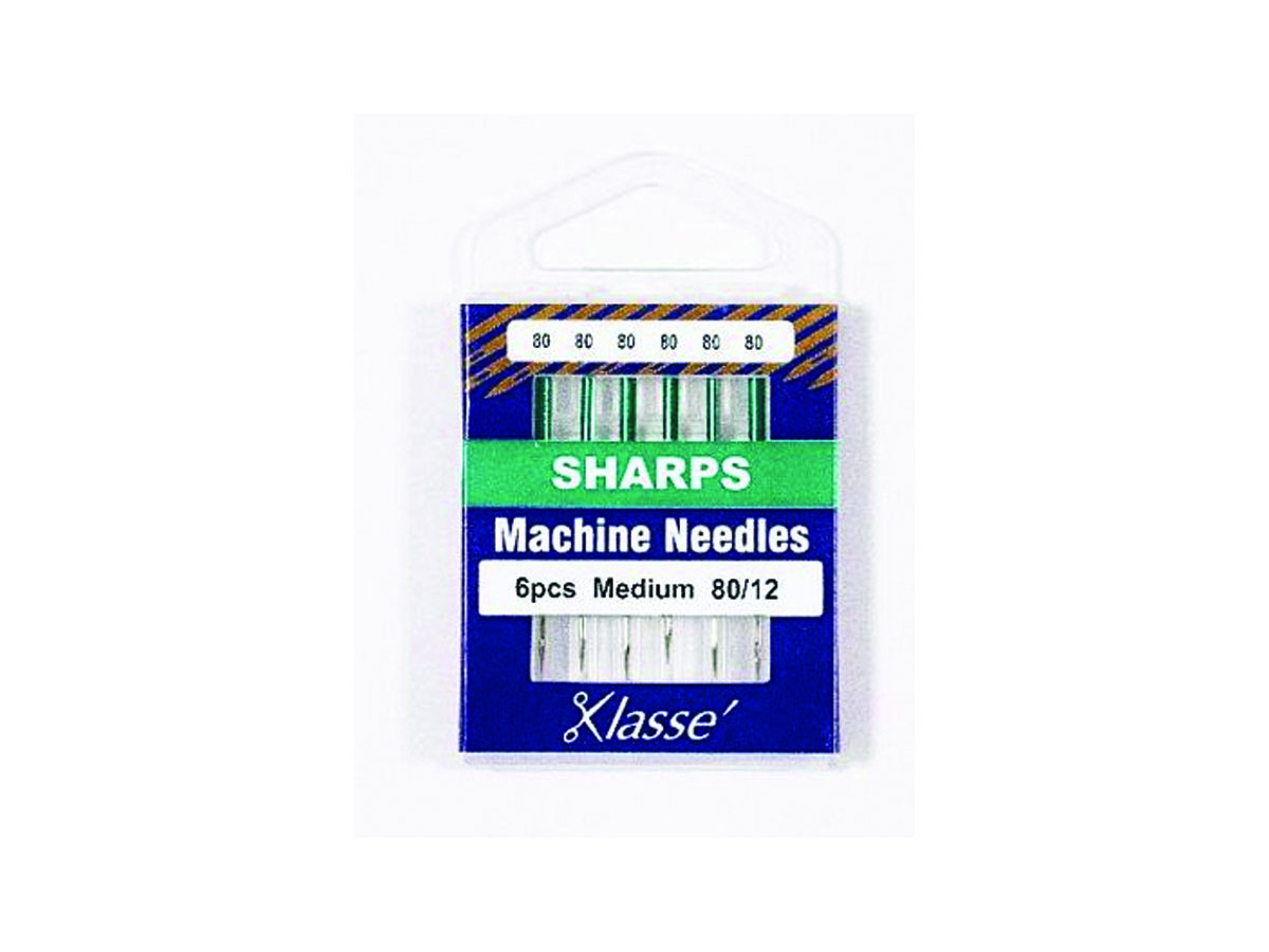 Klasse Sharp 80/12, 6 Needles, Bundle Of 5