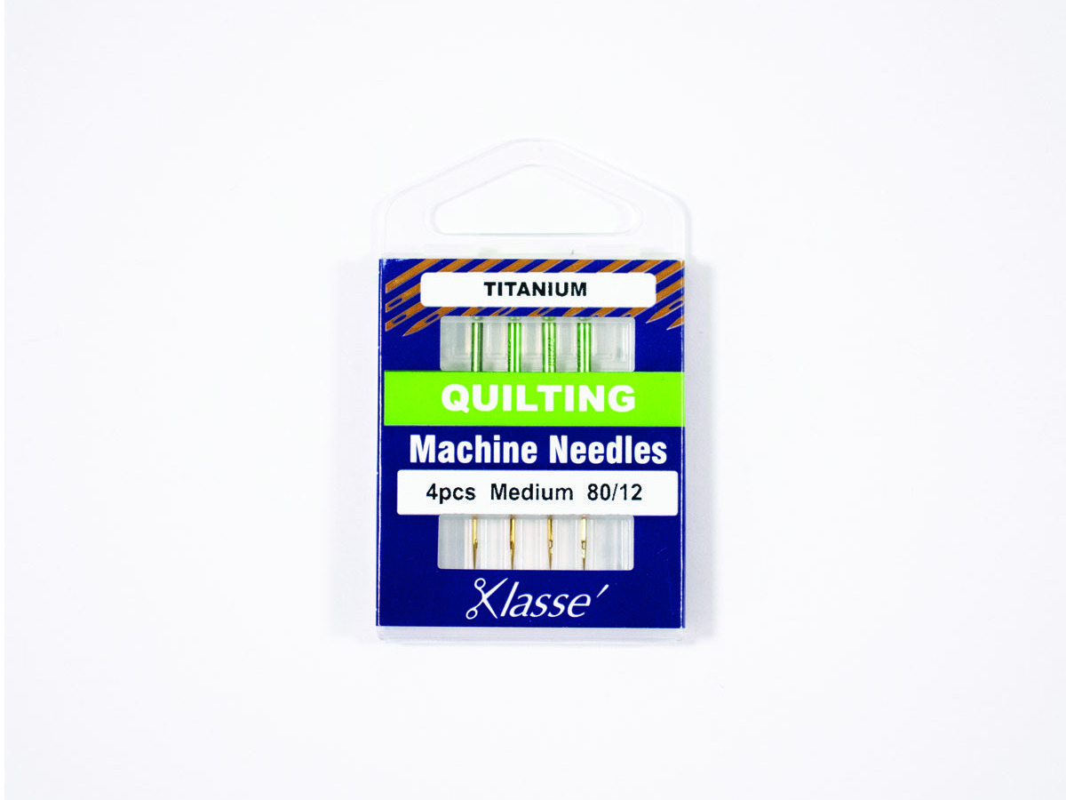 Klasse Titanium Quilting 80/12, 4 Needles, Bundle Of 5
