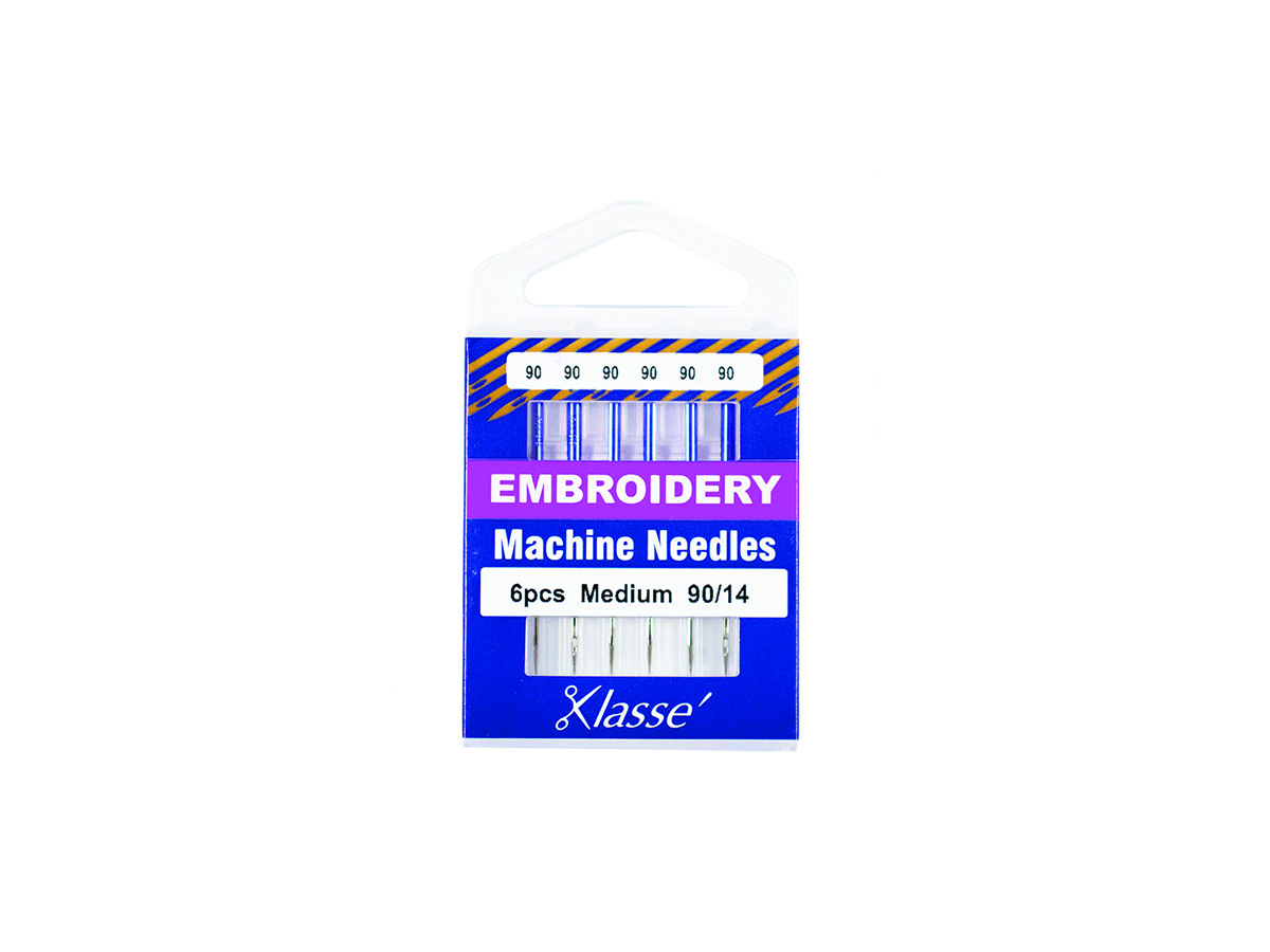 Klasse Aa5108.090 Embroidery Needles, Medium, 90/14, 6 Pack