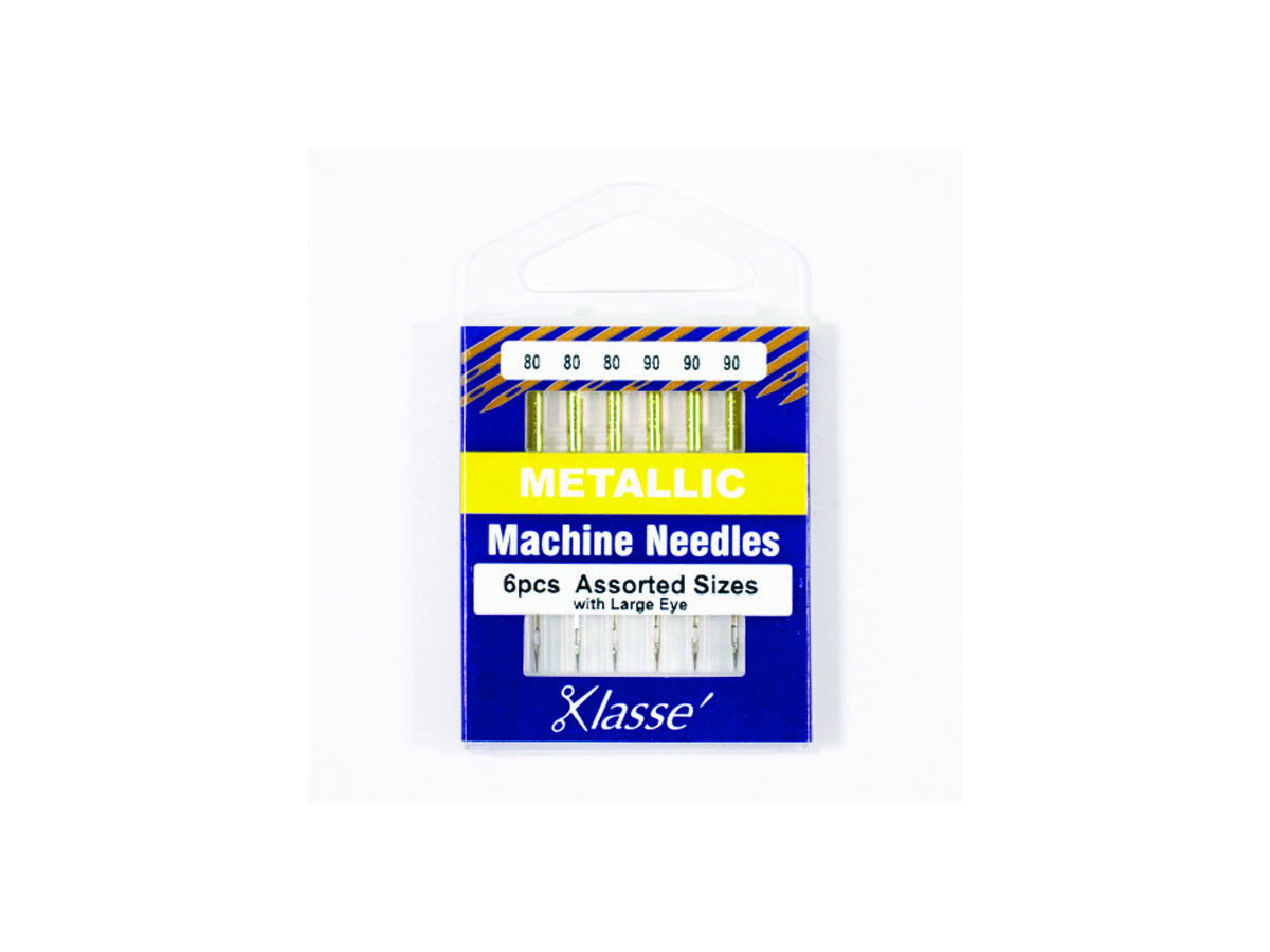 Klasse Metallic Needle Asst (X3 Ea) 80/12, 90/14, Bundle Of 5