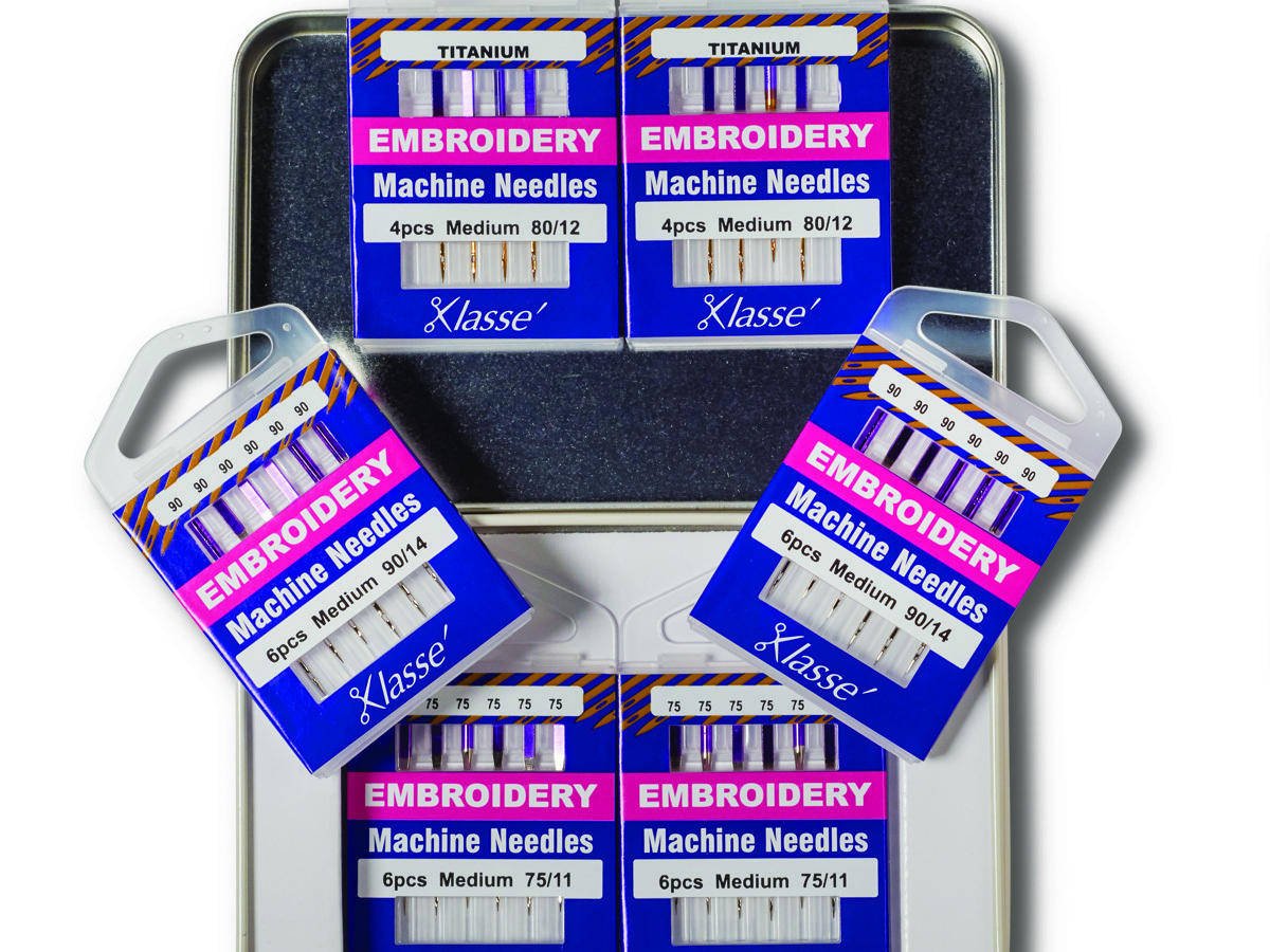 Klasse 6Pc Embroidery Needle Variety Tin