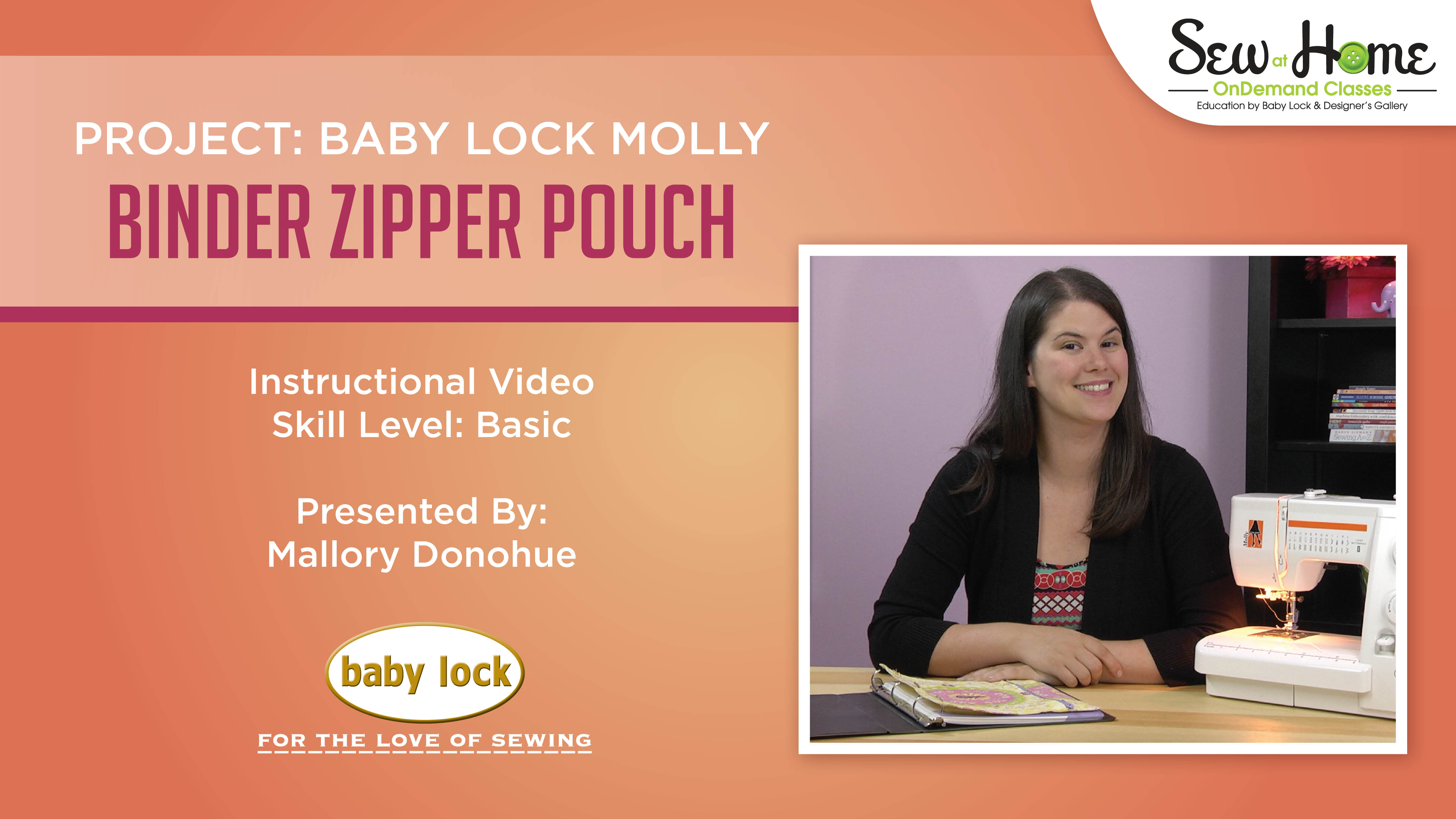 Baby Lock Project Binder Zipper Pouch