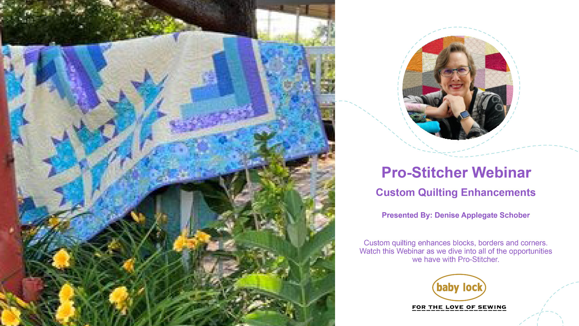 Pro-Stitcher Webinar Custom Quilting Enhancements