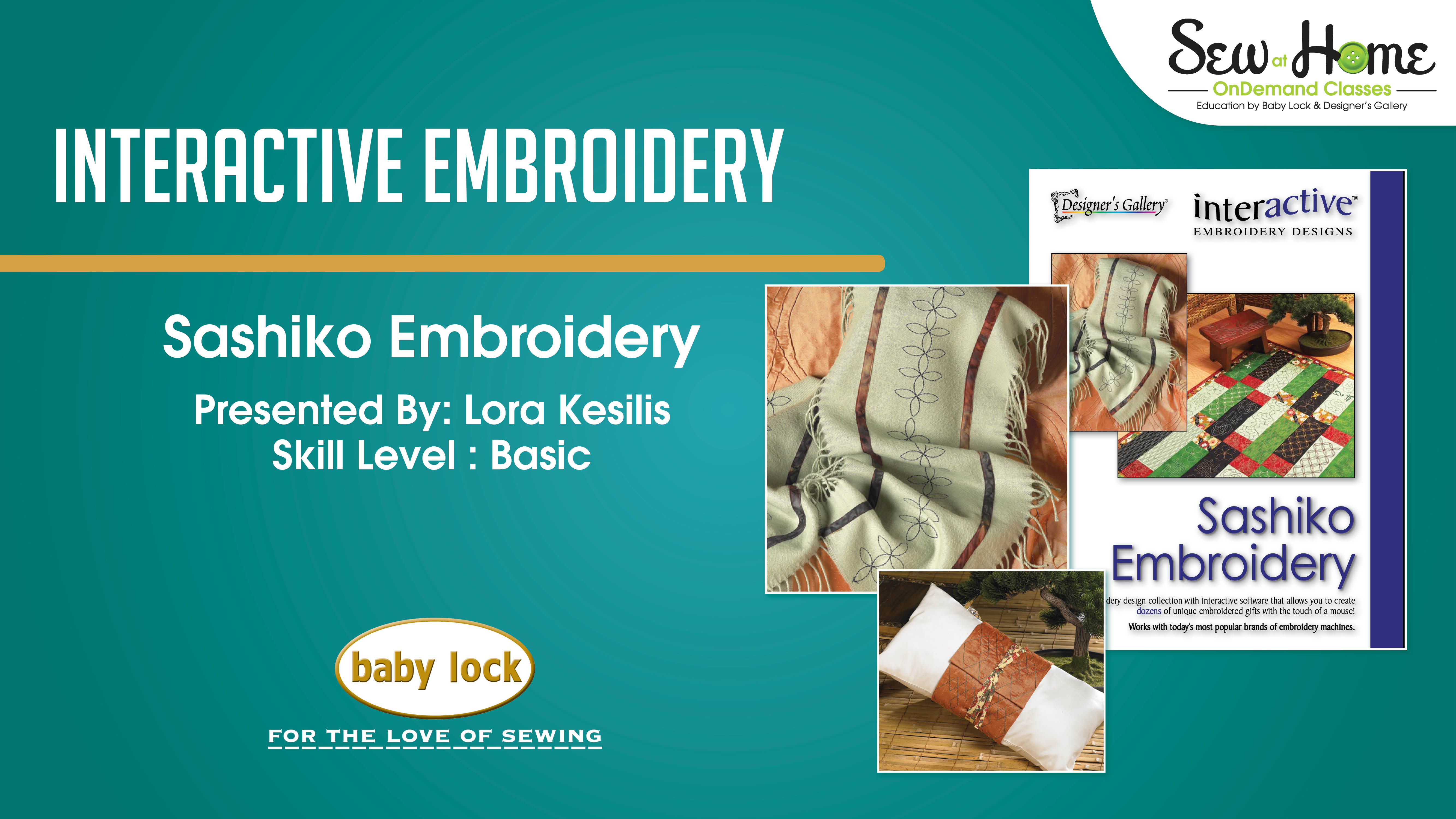 Baby Lock Interactive EmbroiderySashiko