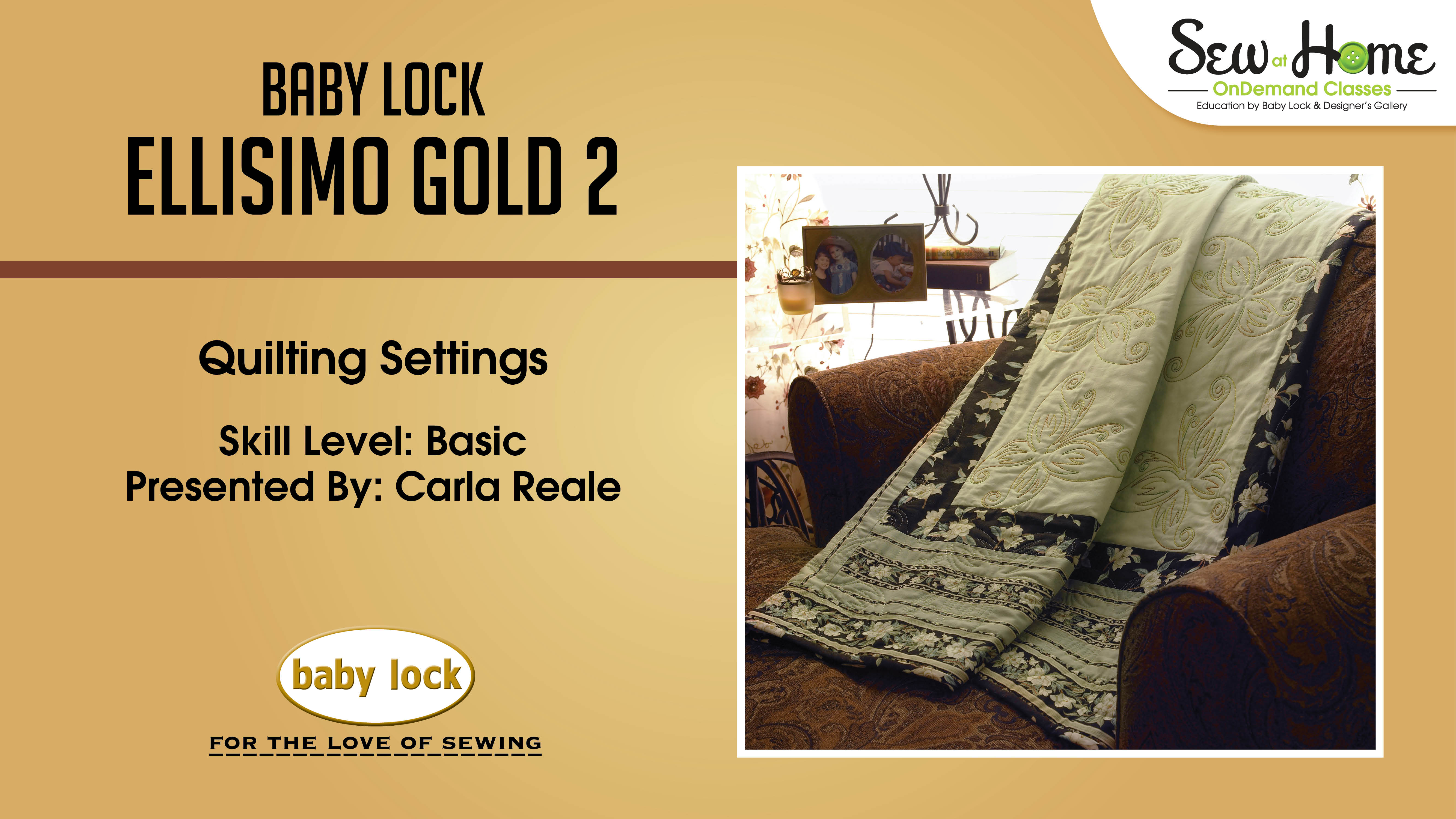 ellisimo Gold 2 Quilting Settings