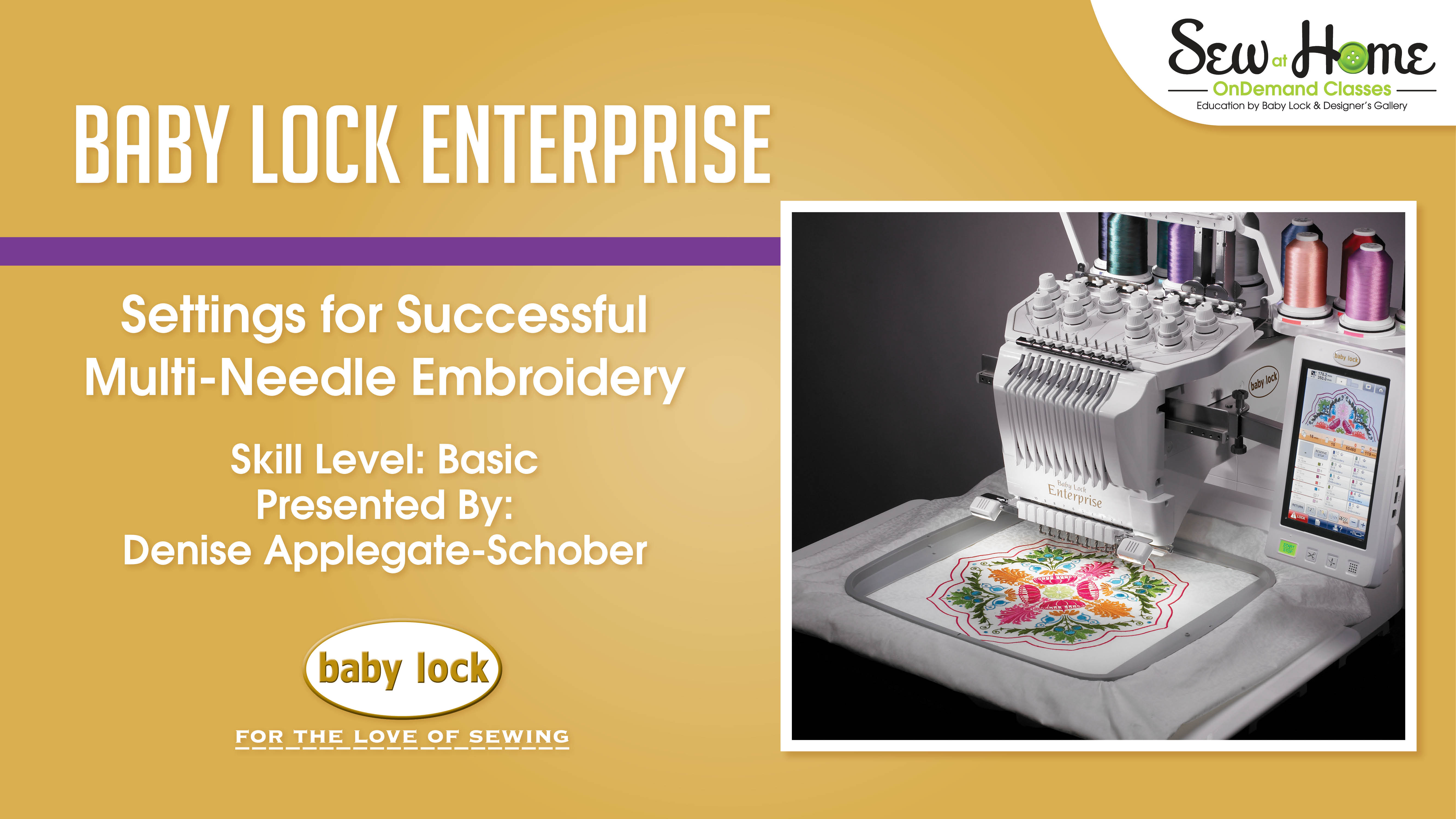 Enterprise Settings for Successful MultiNeedle Embroidery