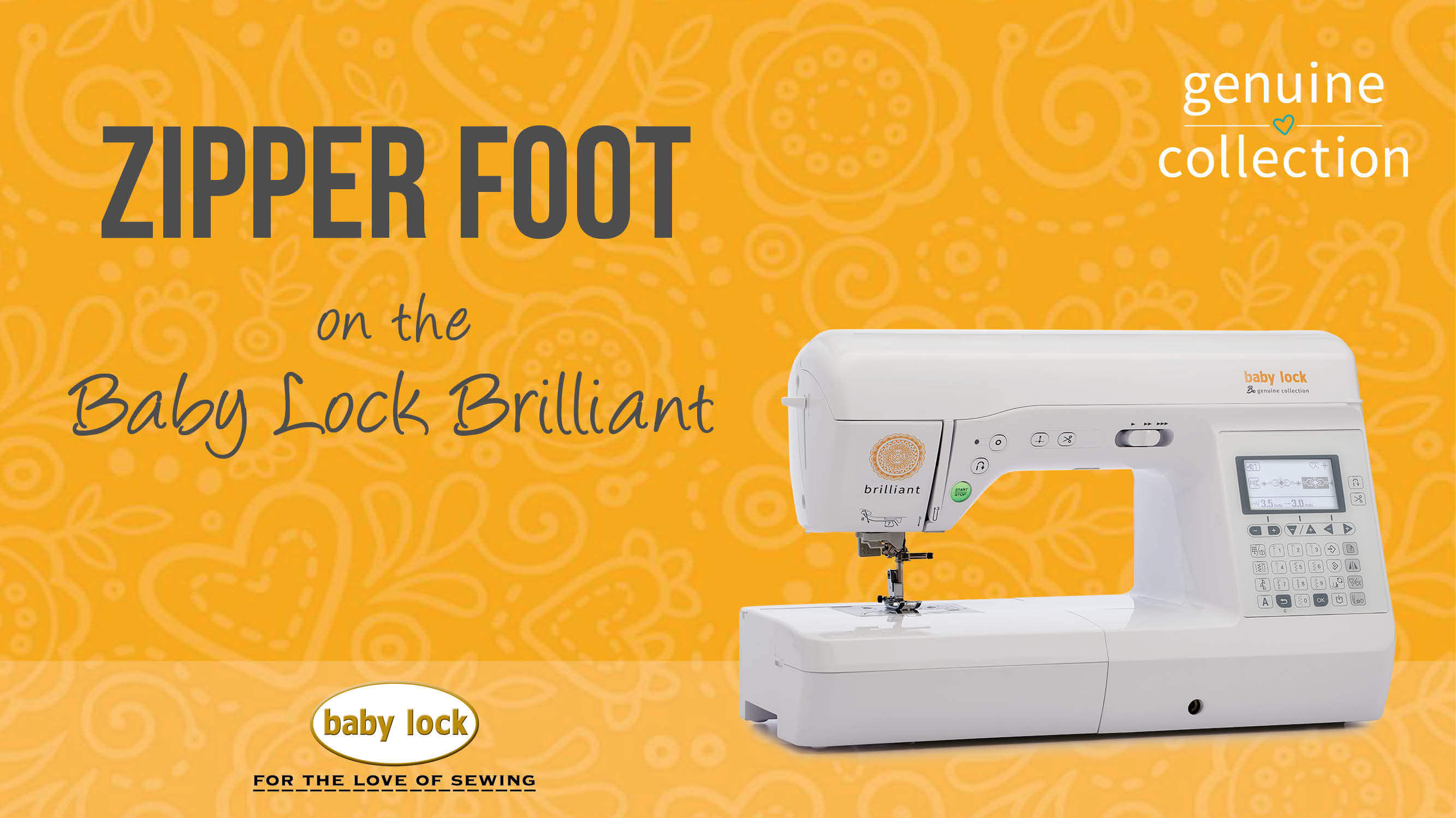 Baby Lock Brilliant Zipper Foot