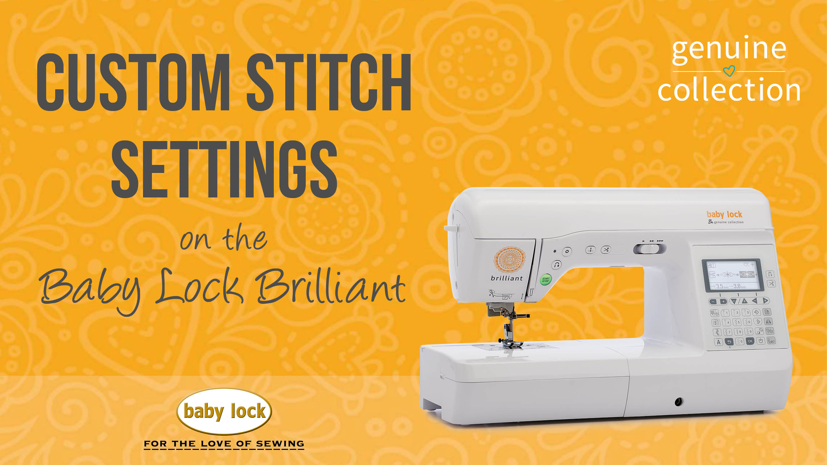 Brilliant - Custom Stitch Settings