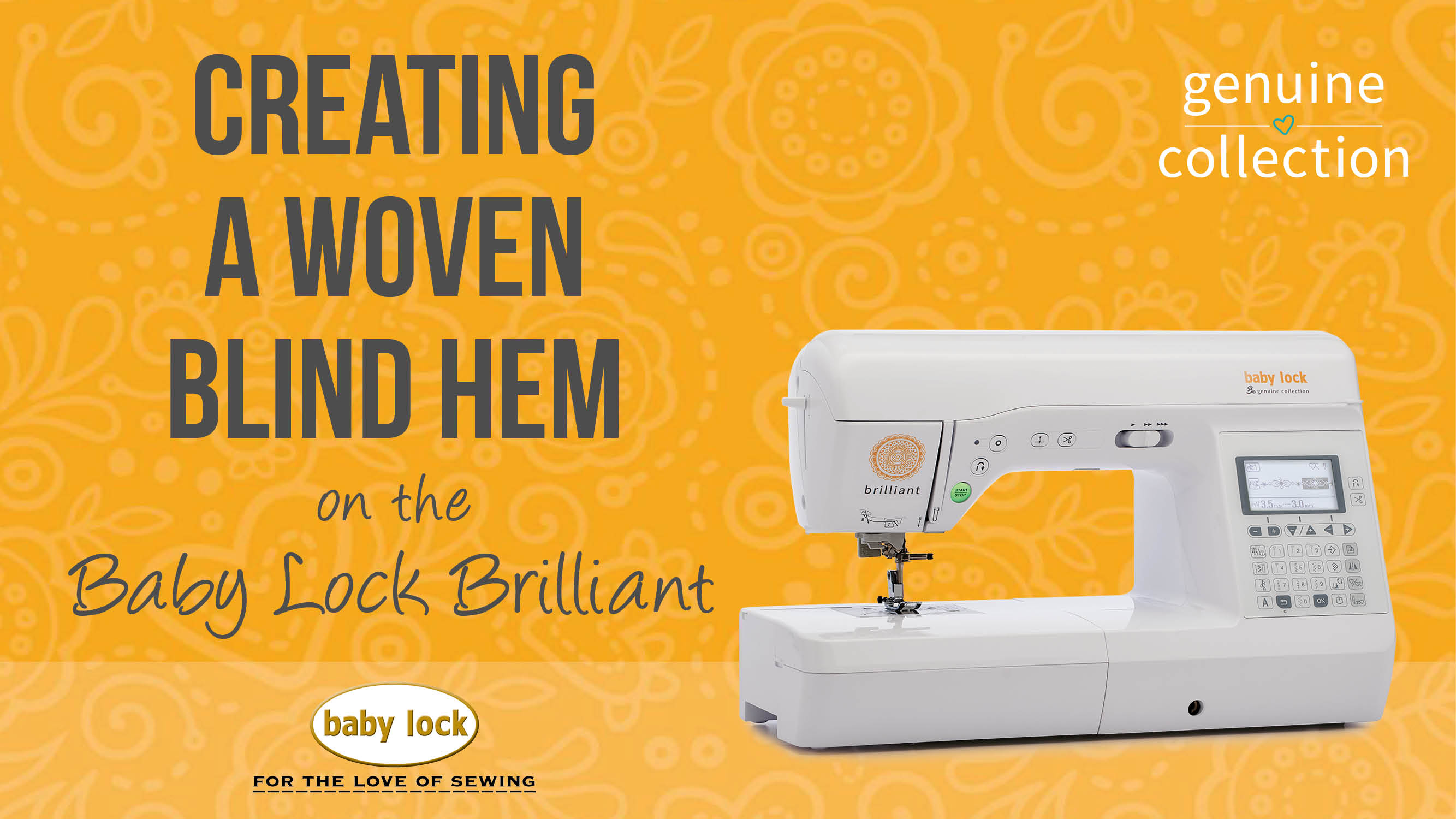 Brilliant - Creating a Woven Blind Hem 