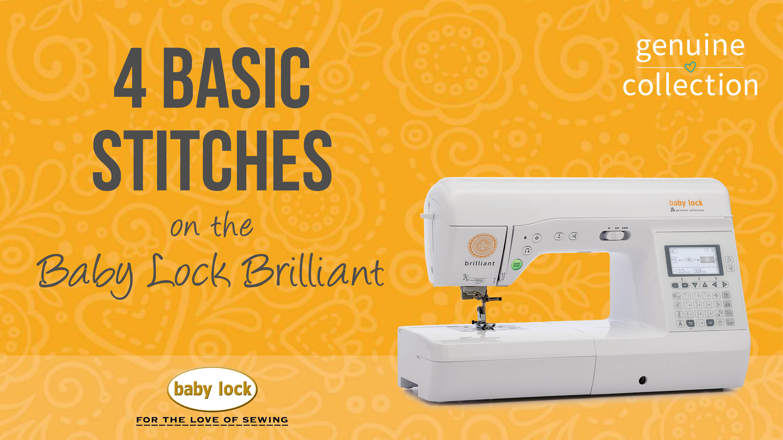 Brilliant - 4 Basic Straight Stitches 